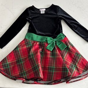 Bonnie Jean Black Velvet Dress - Girls 6X